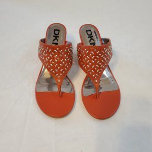 DKNYC Caylee Studded Heeled Sandal Woman's 8M
